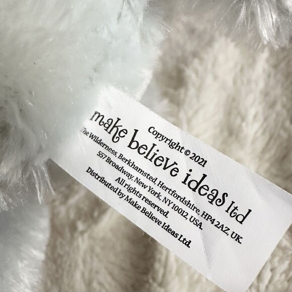 Make Believe Ideas Gray Elephant Lovey Rattle Crinkle 12” Plush Stuffed Sensory - Picture 4 of 5